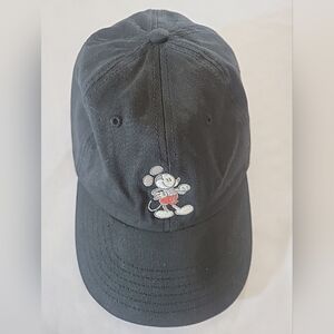 Disney Mickey & Friends Hat Cap Black Mickey Mouse Adjustable Adult Gorpcore